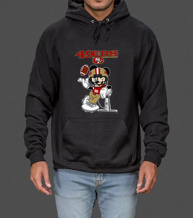 Great San Francisco 49ers Disney Mickey player super bowl shirt 4 - Great San Francisco 49ers Disney Mickey player super bowl shirt