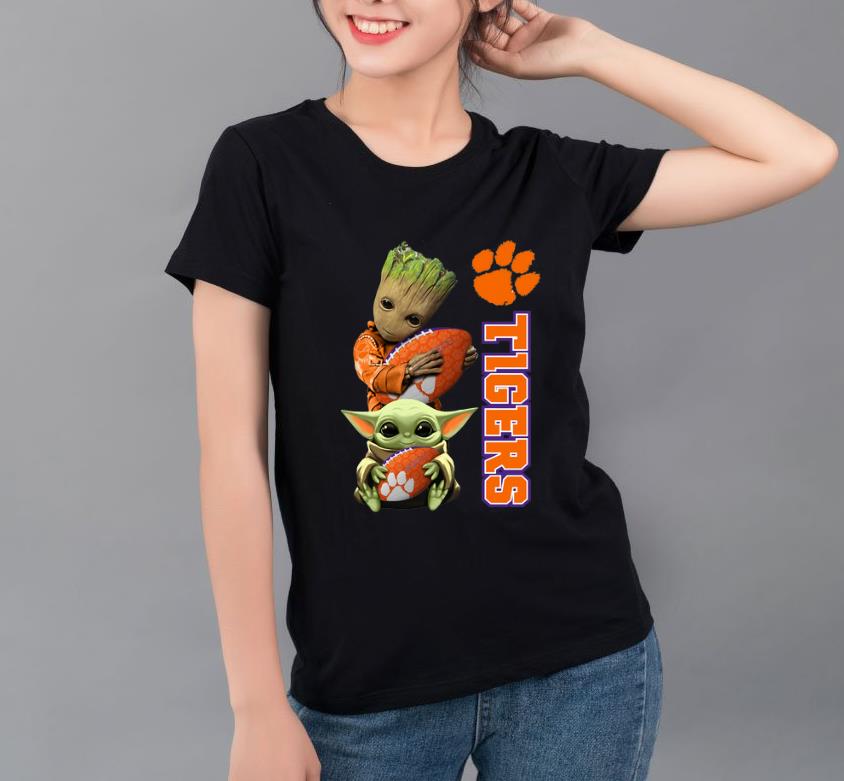 Hot Baby Groot And Baby Yoda Hug Clemson Tigers shirt 4 - Hot Baby Groot And Baby Yoda Hug Clemson Tigers shirt