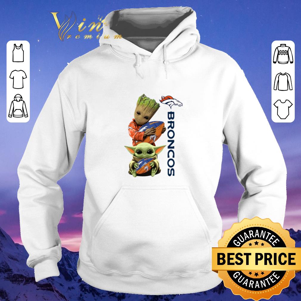 Hot Baby Groot And Baby Yoda Hug Denver Broncos Star Wars shirt sweater 4 - Hot Baby Groot And Baby Yoda Hug Denver Broncos Star Wars shirt sweater