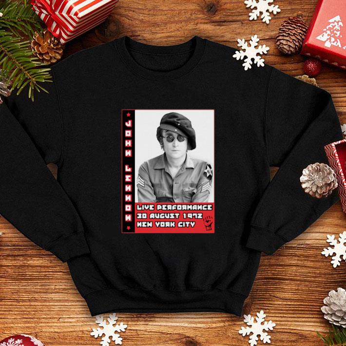 John Lennon live performance 30 august 1972 New York City shirt 4 - John Lennon live performance 30 august 1972 New York City shirt
