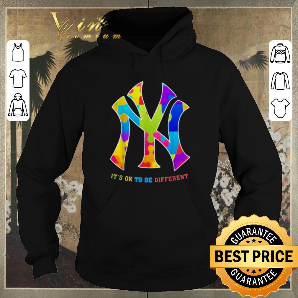 Nice Autism New York Yankees It s Ok To Be Different shirt sweater 4 - Nice Autism New York Yankees It's Ok To Be Different shirt sweater