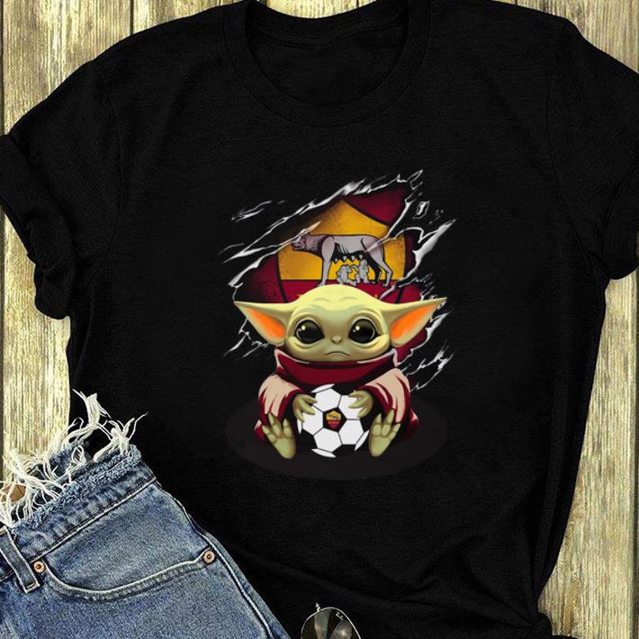 Nice Baby Yoda Blood Inside As Roma shirt 4 - Nice Baby Yoda Blood Inside As Roma shirt