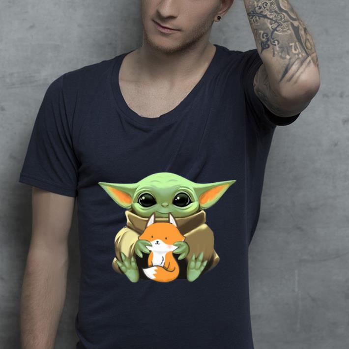 Nice Baby Yoda Hug Fox shirt 4 - Nice Baby Yoda Hug Fox shirt