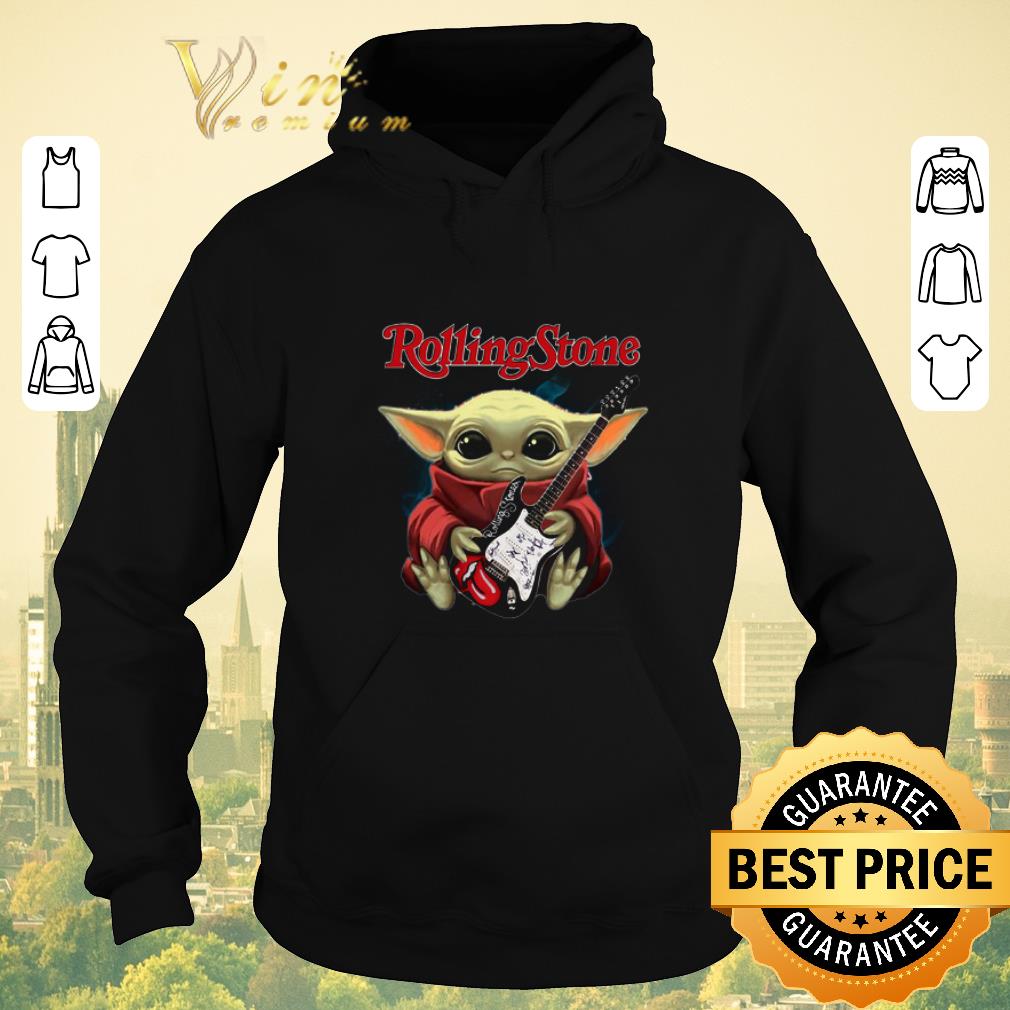 Nice Baby Yoda hug The Rolling Stone guitar Star Wars shirt sweater 4 - Nice Baby Yoda hug The Rolling Stone guitar Star Wars shirt sweater
