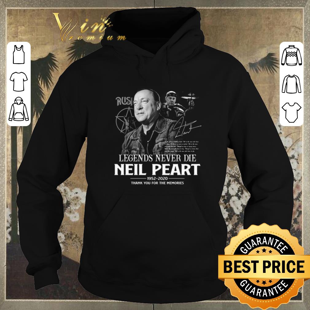 Nice Rush signed legends never die Neil Peart 1952 220 thank memories shirt sweater 4 - Nice Rush signed legends never die Neil Peart 1952 220 thank memories shirt sweater