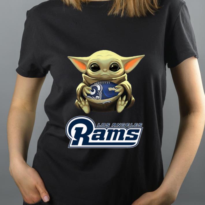 Nice Star Wars Football Baby Yoda Hug Los Angeles Rams shirt 4 - Nice Star Wars Football Baby Yoda Hug Los Angeles Rams shirt
