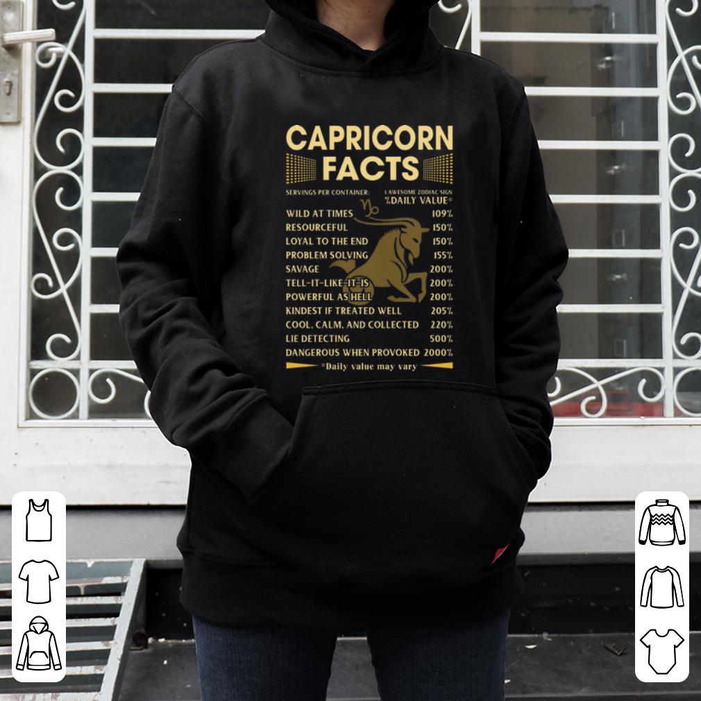 Official Capricorn Facts Dangerous When Provoked shirt 4 - Official Capricorn Facts Dangerous When Provoked shirt