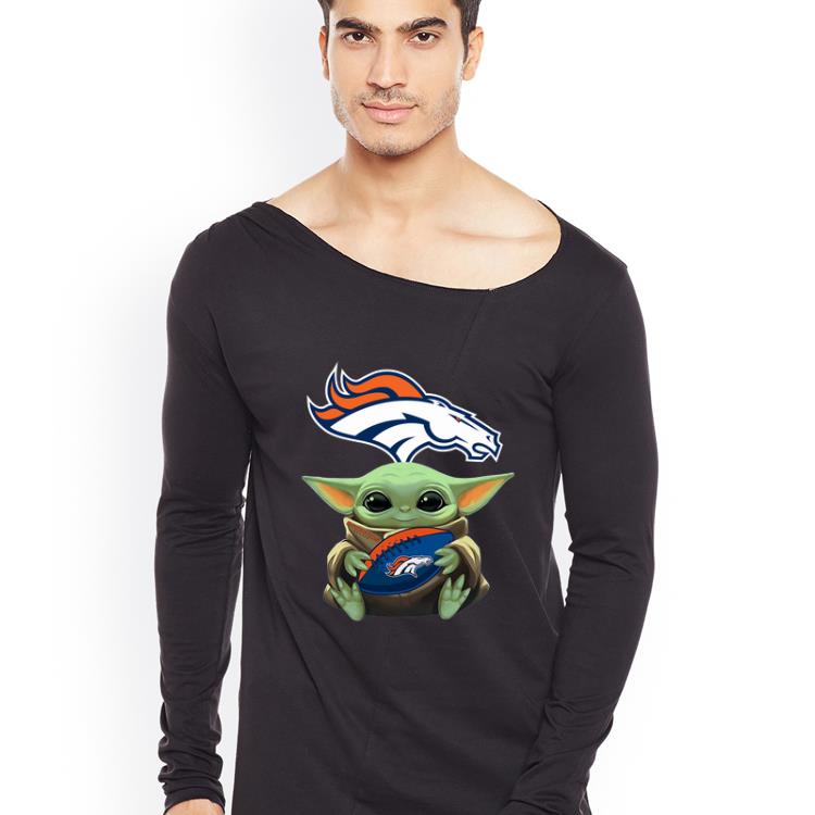 Official Football Star Wars Baby Yoda Hug Denver Broncos shirt 4 - Official Football Star Wars Baby Yoda Hug Denver Broncos shirt