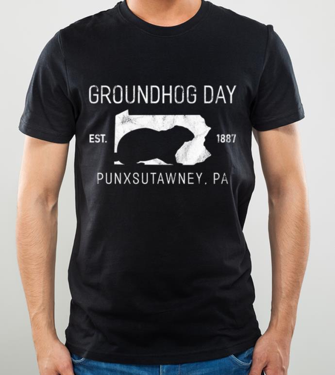 Official Groundhog Day Punxsutawney PA Distressed Est 1887 shirt 4 - Official Groundhog Day Punxsutawney PA Distressed Est 1887 shirt
