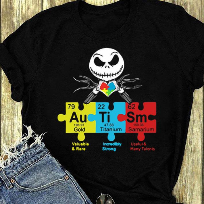 Official Jack Skellington Autism Periodic Table shirt 4 - Official Jack Skellington Autism Periodic Table shirt