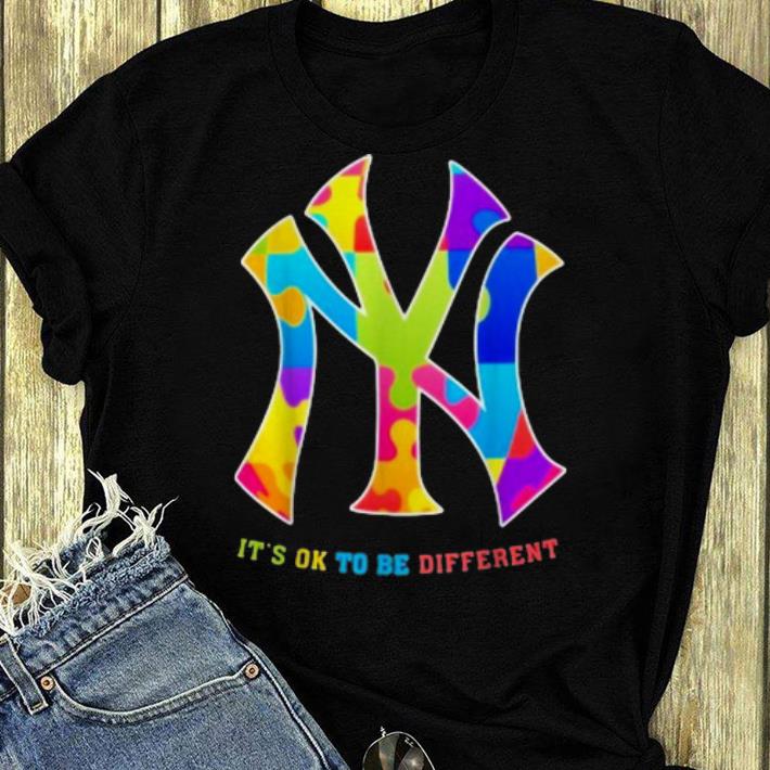 Official MLB New York Yankees It s Ok To Be Different shirt 4 - Official MLB New York Yankees It's Ok To Be Different shirt