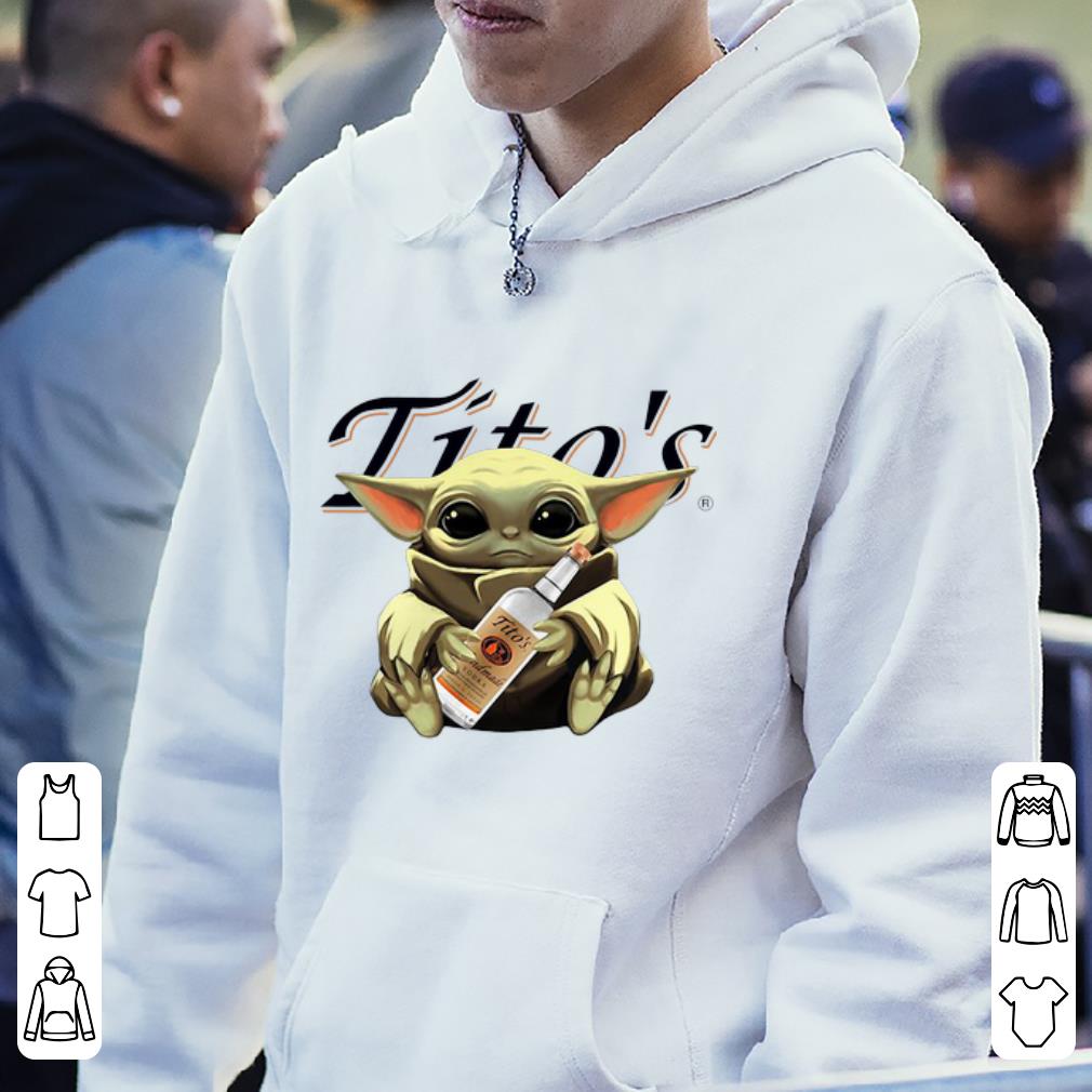Original Star Wars Baby Yoda Hugging Tito s Vodka shirt 4 - Original Star Wars Baby Yoda Hugging Tito’s Vodka shirt