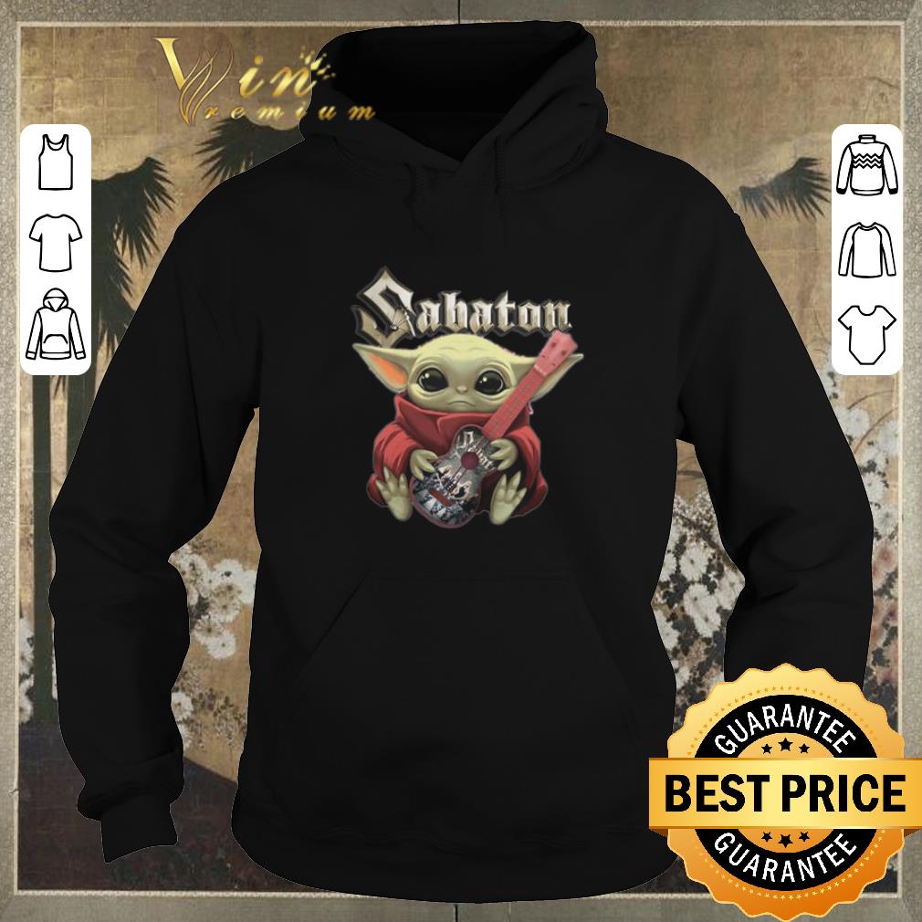 Original Star Wars baby Yoda hug Sabaton guitar shirt sweater 4 - Original Star Wars baby Yoda hug Sabaton guitar shirt sweater