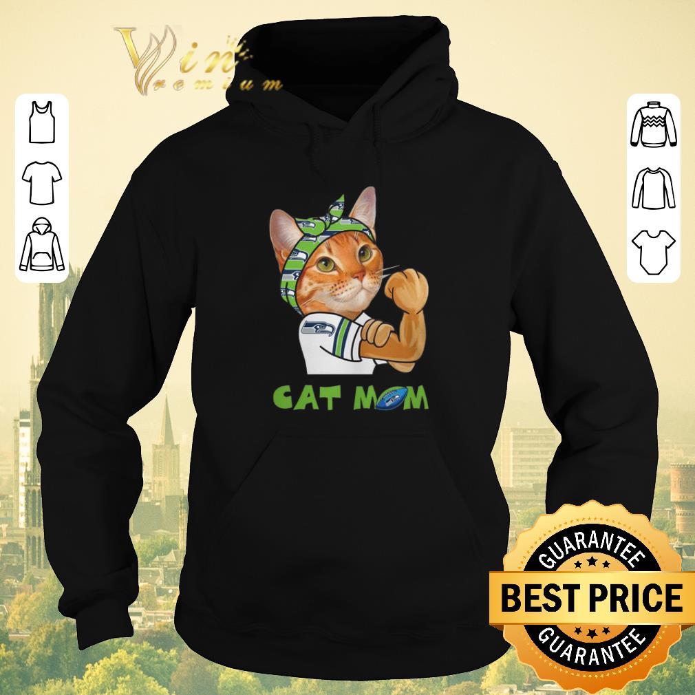 Original Strong Cat Mom Seattle Seahawks shirt sweater 4 - Original Strong Cat Mom Seattle Seahawks shirt sweater