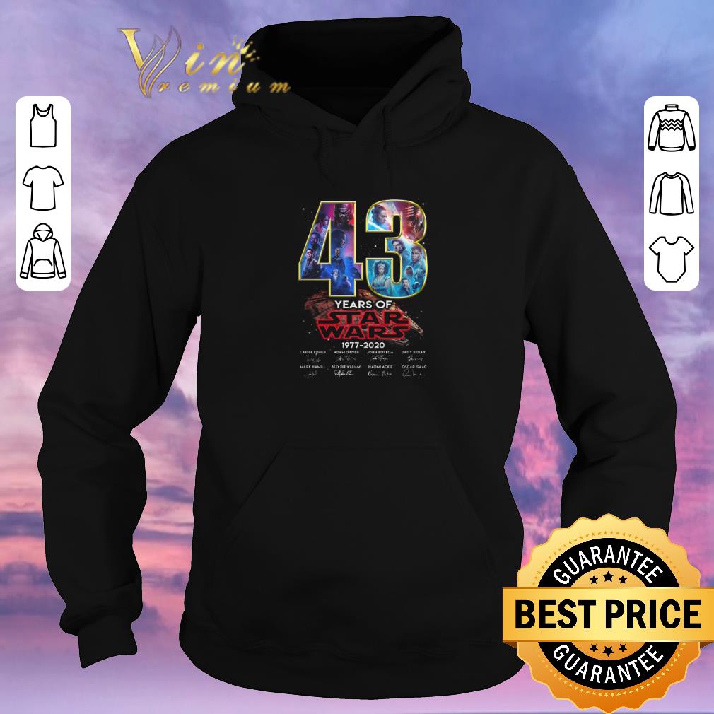 Premium 43 years of Star Wars 1977 2020 Rise of Skywalker autographed shirt sweater Premium 43 years of Star Wars 1977 2020 Rise of Skywalker autographed shirt sweater 4 1 - Premium 43 years of Star Wars 1977 2020 Rise of Skywalker autographed shirt sweater