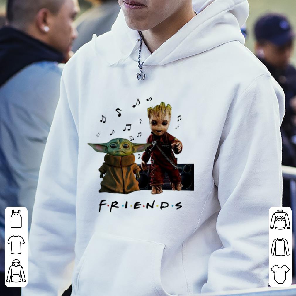 Premium Baby Yoda And Baby Groot Friends shirt 4 - Premium Baby Yoda And Baby Groot Friends shirt