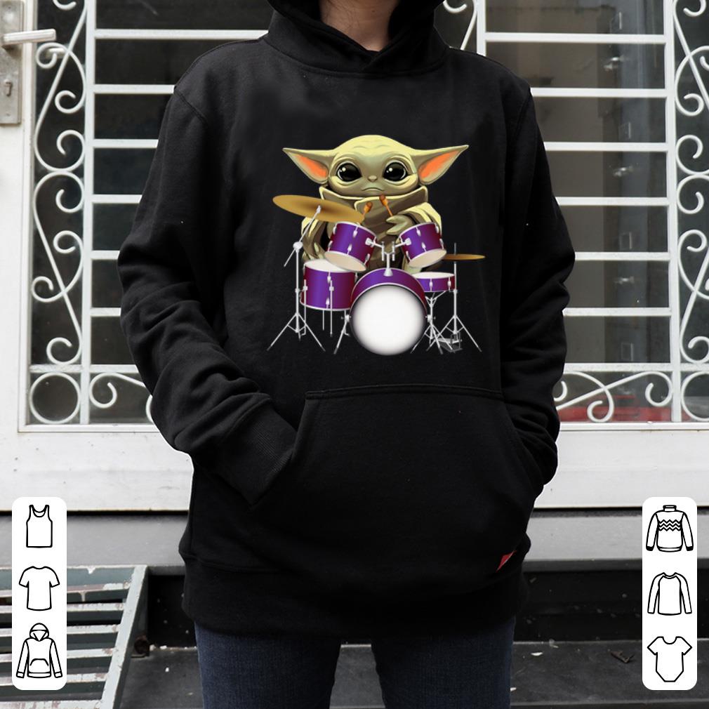 Premium Baby Yoda Hug Drummers shirt 4 - Premium Baby Yoda Hug Drummers shirt