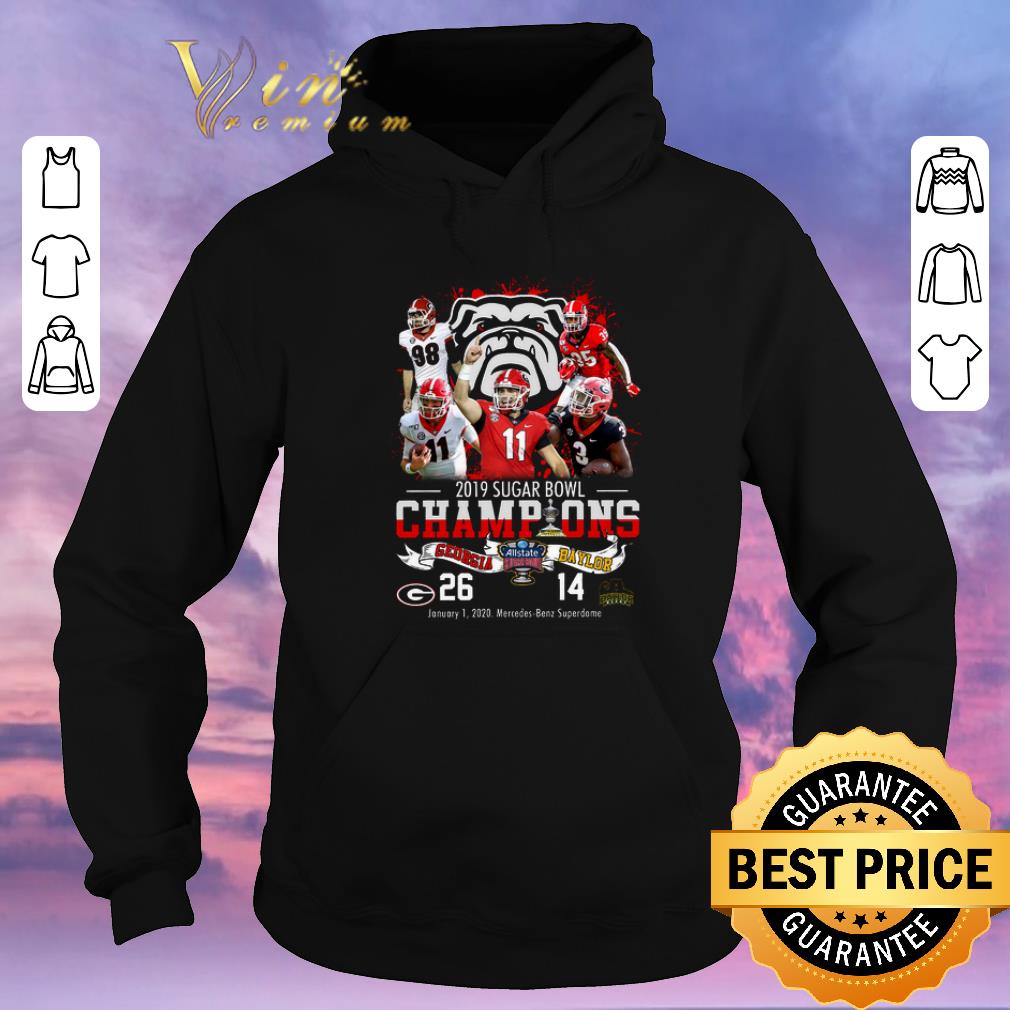 Pretty 2019 Sugar Bowl Champions Georgia Bulldogs vs Baylor Bears 26 14 shirt sweater 4 - Pretty 2019 Sugar Bowl Champions Georgia Bulldogs vs Baylor Bears 26 14 shirt sweater