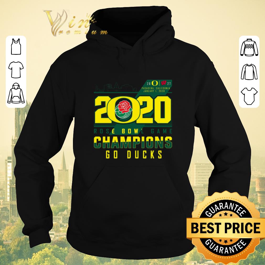 Pretty 2020 Rose Bowl Game Champions Oregon Ducks vs Wisconsin Badgers shirt sweater 4 - Pretty 2020 Rose Bowl Game Champions Oregon Ducks vs Wisconsin Badgers shirt sweater