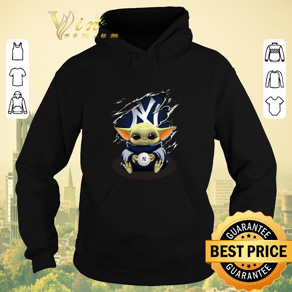 Pretty Baby Yoda Blood Inside New York Yankees shirt sweater 4 - Pretty Baby Yoda Blood Inside New York Yankees shirt sweater