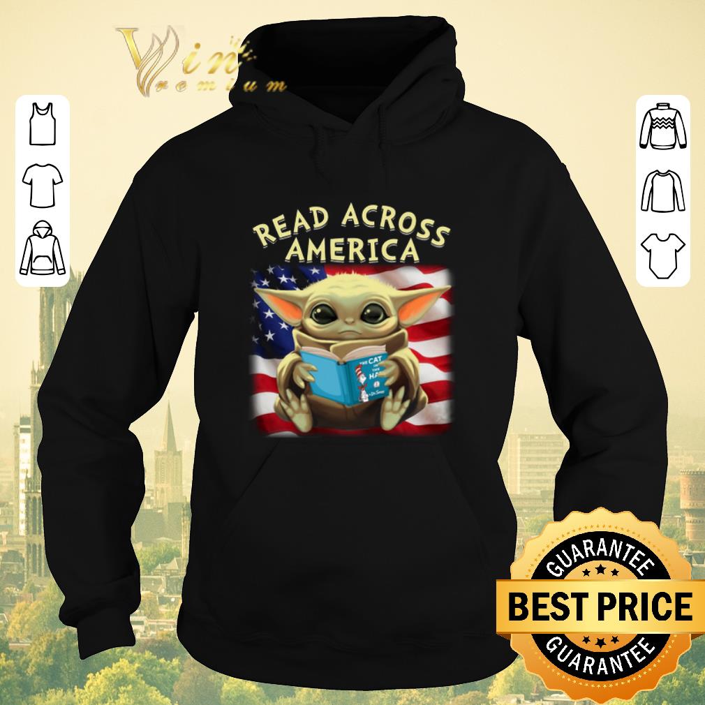 Pretty Baby Yoda read across America flag shirt sweater 4 - Pretty Baby Yoda read across America flag shirt sweater