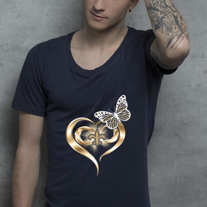 Pretty Butterfly Love New Orleans Saints shirt 4 - Pretty Butterfly Love New Orleans Saints shirt