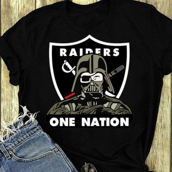 Pretty Darth Vader NFL Oakland Raiders One Nation shirt 4 - Pretty Darth Vader NFL Oakland Raiders One Nation shirt