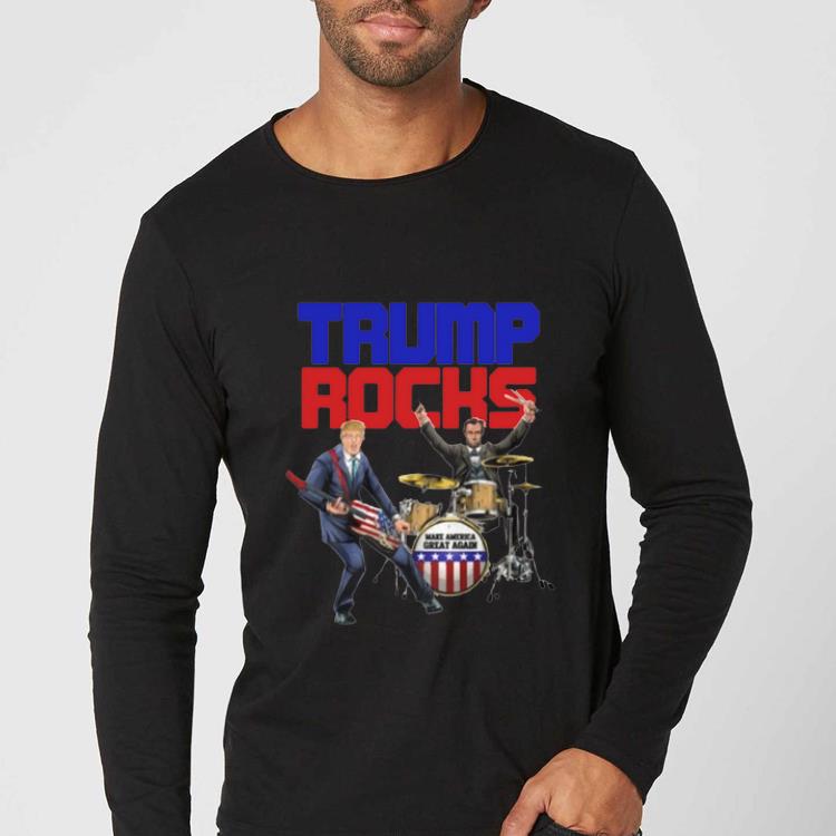 Pretty Donald Trump Rocks and Lincoln American flag veteran shirt 4 - Pretty Donald Trump Rocks and Lincoln American flag veteran shirt