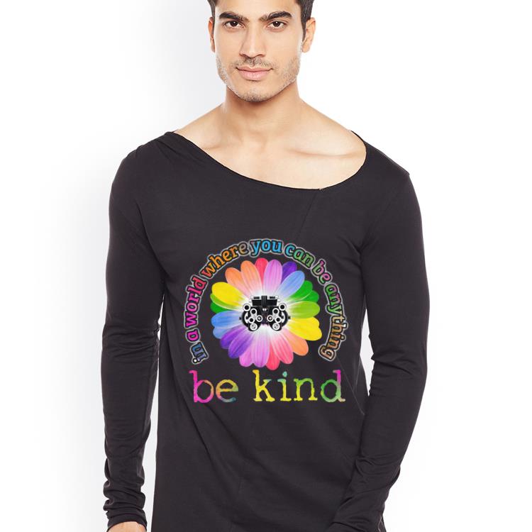 Pretty In A World Where You Can Be Anything Be Kind Glasses Background shirt 4 - Pretty In A World Where You Can Be Anything Be Kind Glasses Background shirt