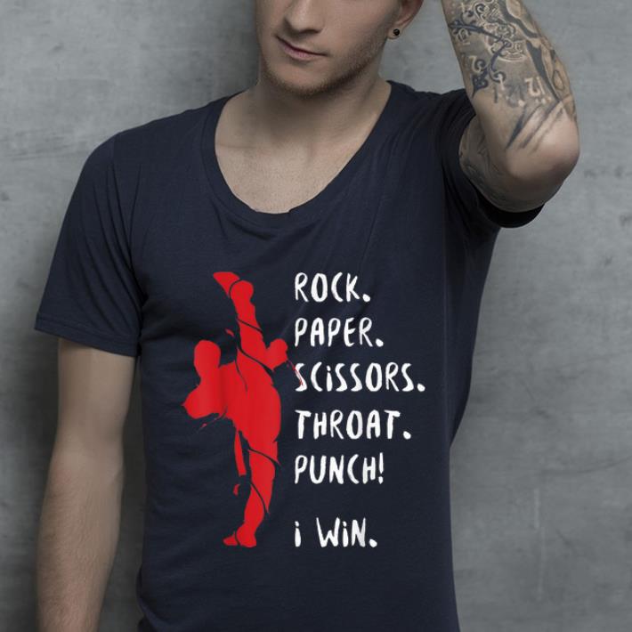 Pretty Karate MMA Rock Paper Scissors Throat Punch I Win shirt 4 - Pretty Karate MMA Rock Paper Scissors Throat Punch I Win shirt