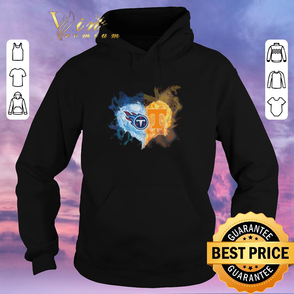 Pretty Love Tennessee Titans Tennessee Volunteers heart shirt sweater 4 - Pretty Love Tennessee Titans Tennessee Volunteers heart shirt sweater