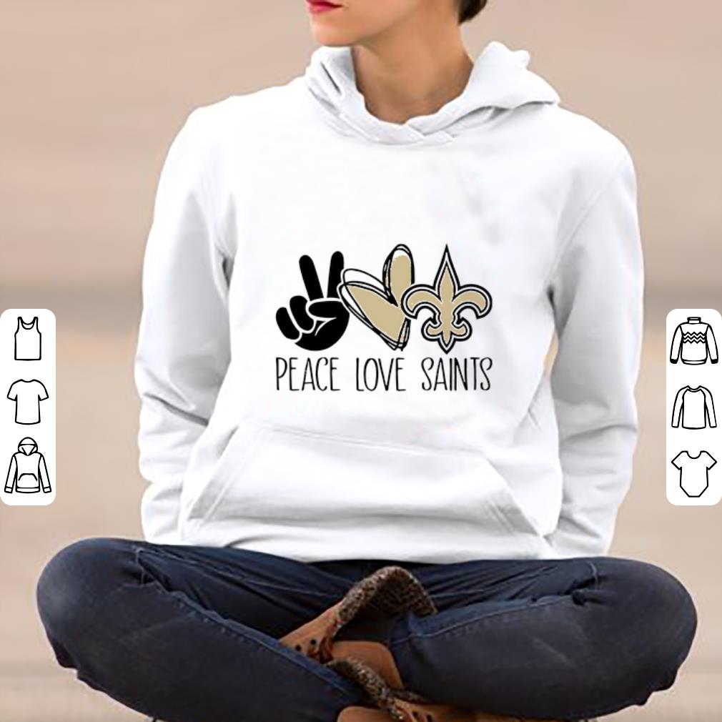 Pretty Peace Love New Orleans Saints shirt 4 - Pretty Peace Love New Orleans Saints shirt