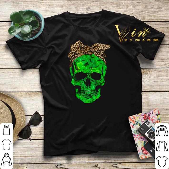 Skull St Patrick s Day Leopard shirt sweater 4 - Skull St. Patrick's Day Leopard shirt sweater