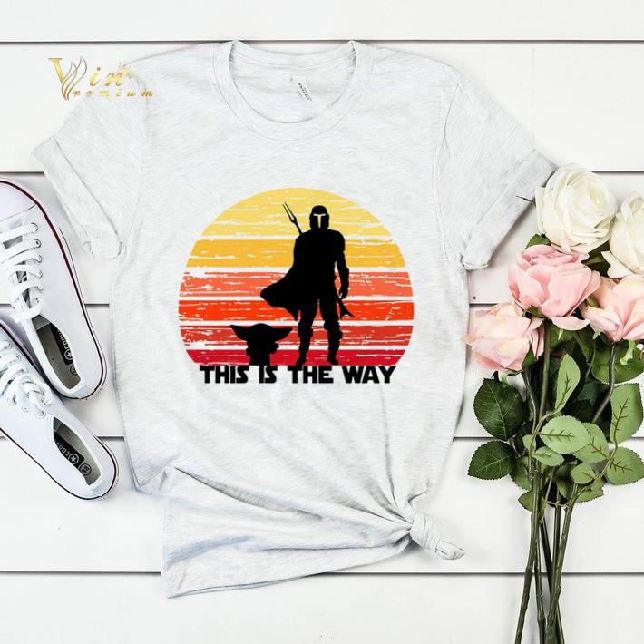 The Mandalorian this is the way sunset shirt sweater 4 - The Mandalorian this is the way sunset shirt sweater