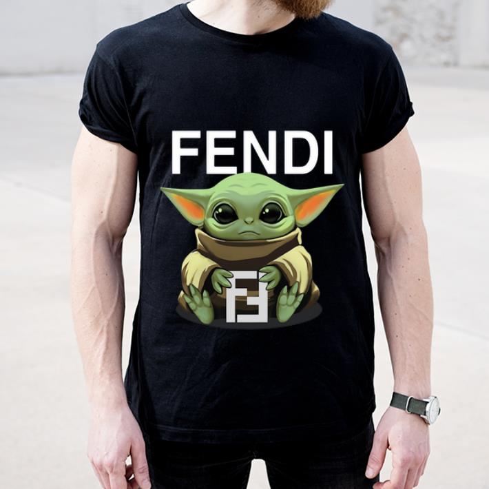 Top Baby Yoda hug Fendi shirt 4 - Top Baby Yoda hug Fendi shirt