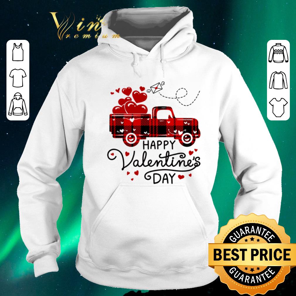 Top Happy Valentine s Day Red Plaid Truck Heart shirt sweater 4 - Top Happy Valentine's Day Red Plaid Truck Heart shirt sweater