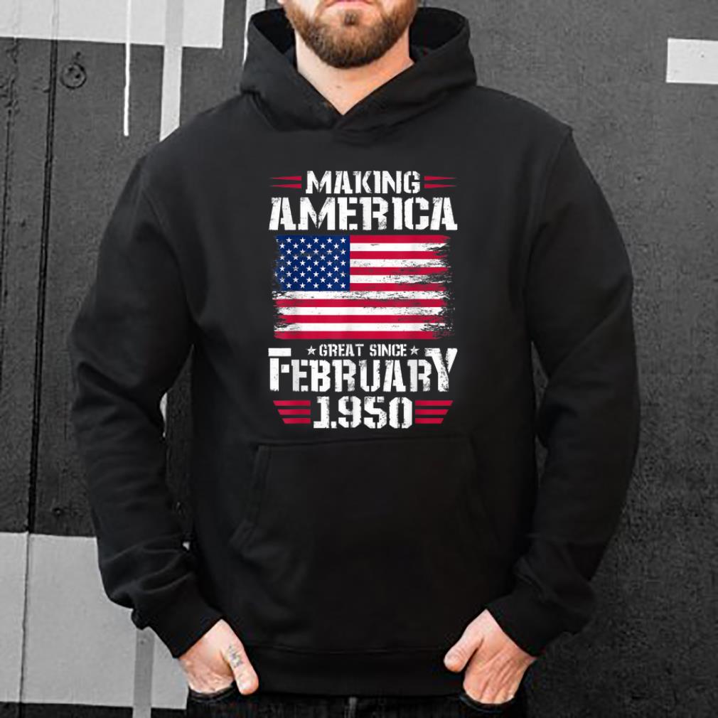 Top Making America Great Since February 1950 American Flag shirt 4 - Top Making America Great Since February 1950 American Flag shirt