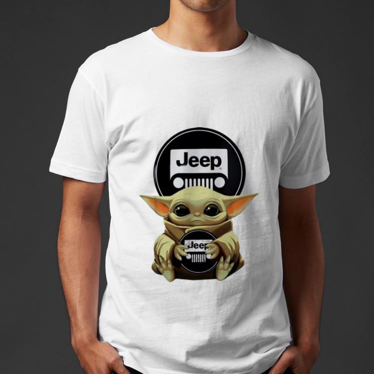 Top Star Wars Baby Yoda Hug Jeep shirt 4 - Top Star Wars Baby Yoda Hug Jeep shirt