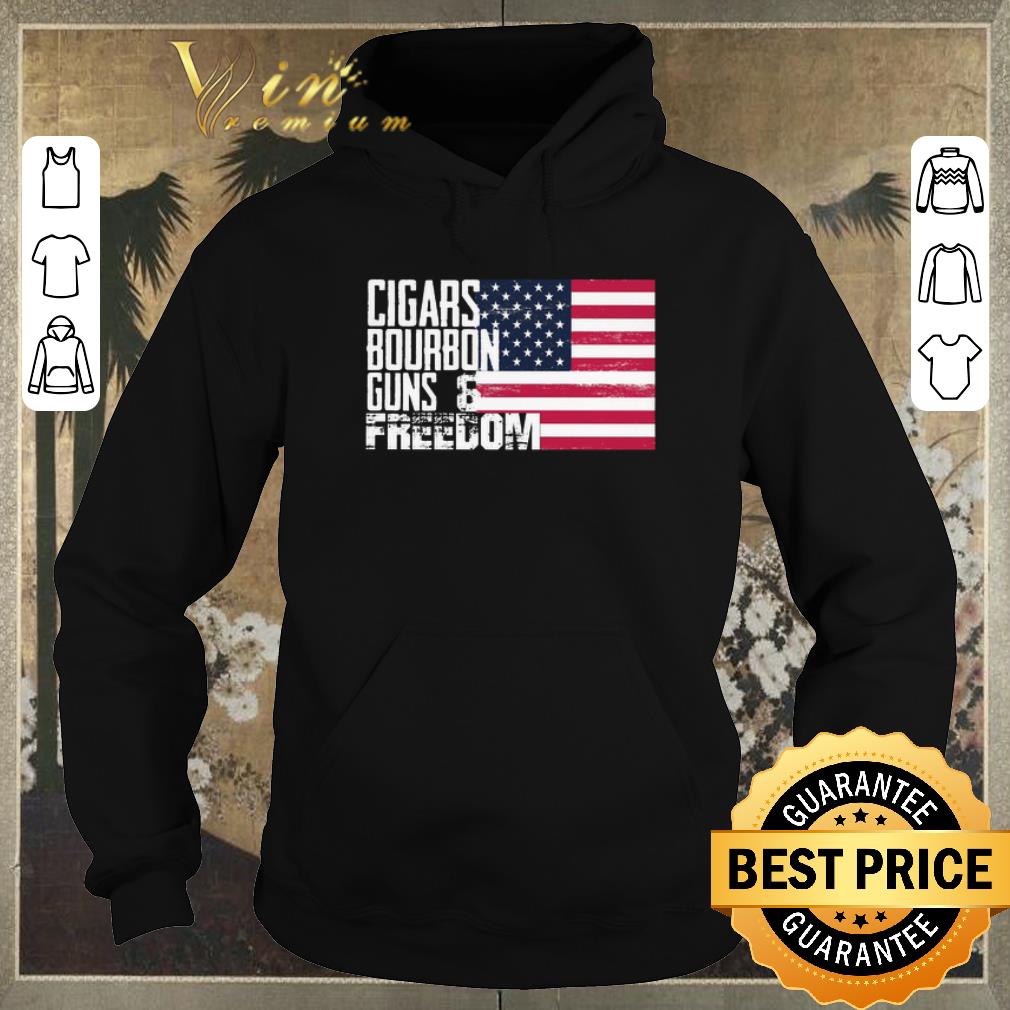 Awesome Cigars Bourbon Guns Freedom American flag shirt sweater 4 - Awesome Cigars Bourbon Guns Freedom American flag shirt sweater