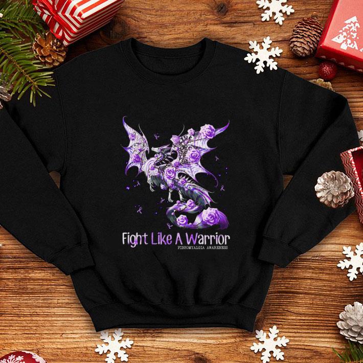 Awesome Dragon fight like a warrior Fibromyalgia Awareness shirt 4 - Awesome Dragon fight like a warrior Fibromyalgia Awareness shirt