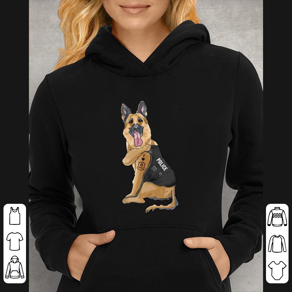 Awesome German Shepherd I Love Police shirt 4 - Awesome German Shepherd I Love Police shirt