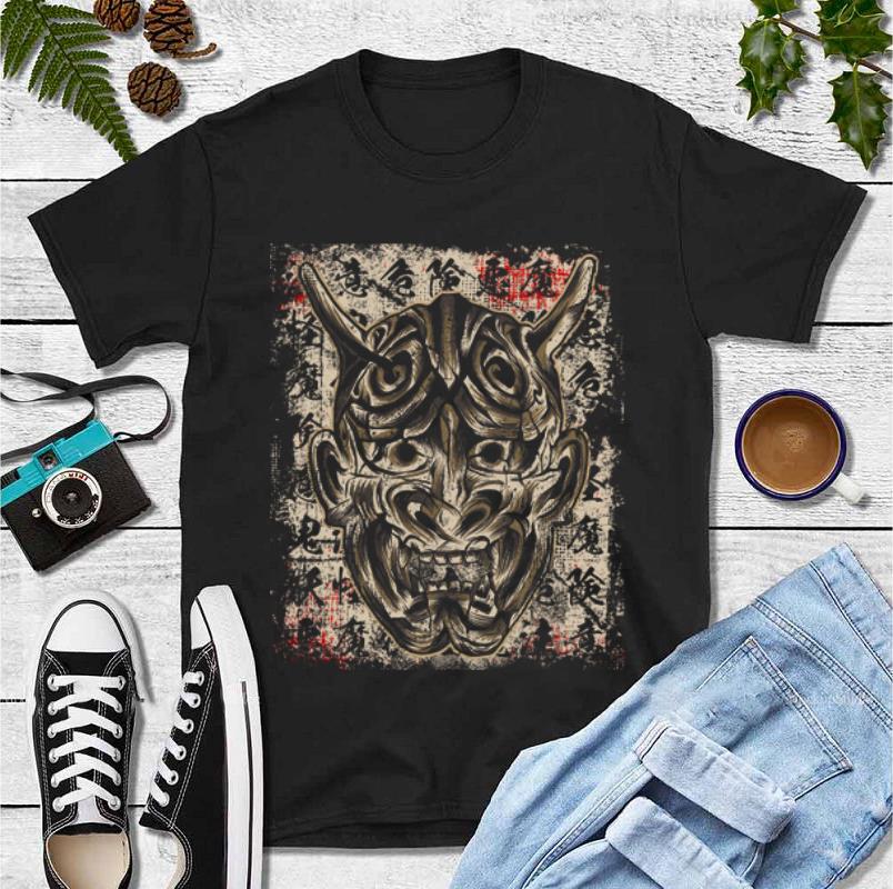 Awesome Japanese Demon Yokai Hannya Mask shirt 4 - Awesome Japanese Demon Yokai Hannya Mask shirt
