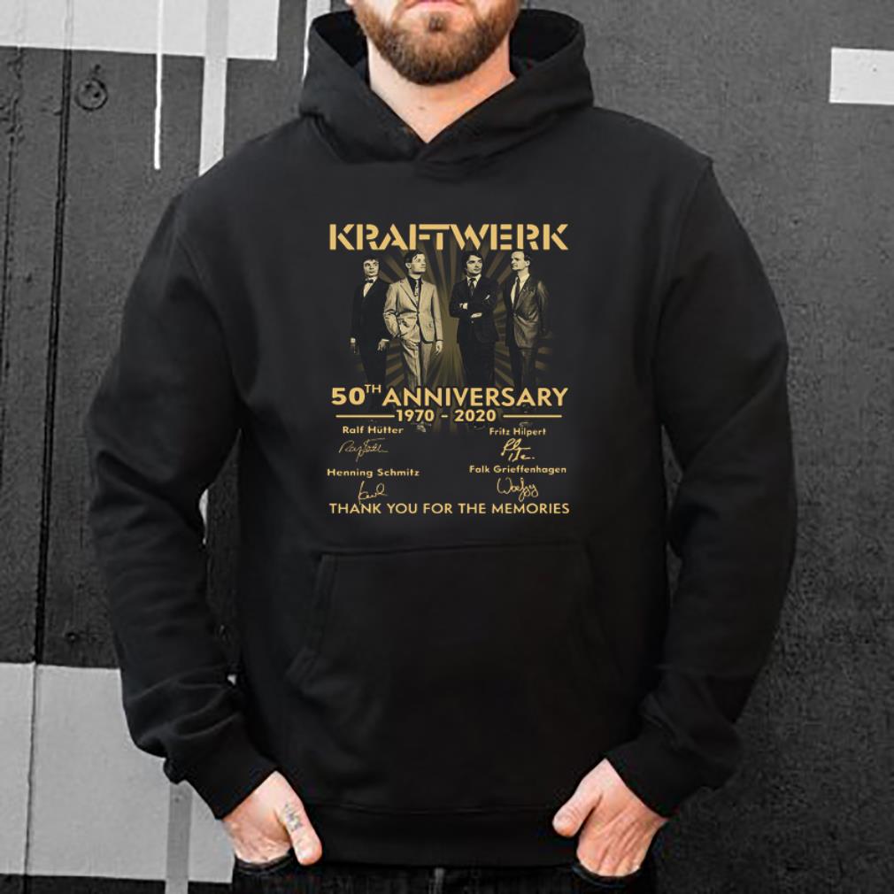 Awesome Kraftwerk 50th anniversary thank you for the memories signatures shirt 4 - Awesome Kraftwerk 50th anniversary thank you for the memories signatures shirt