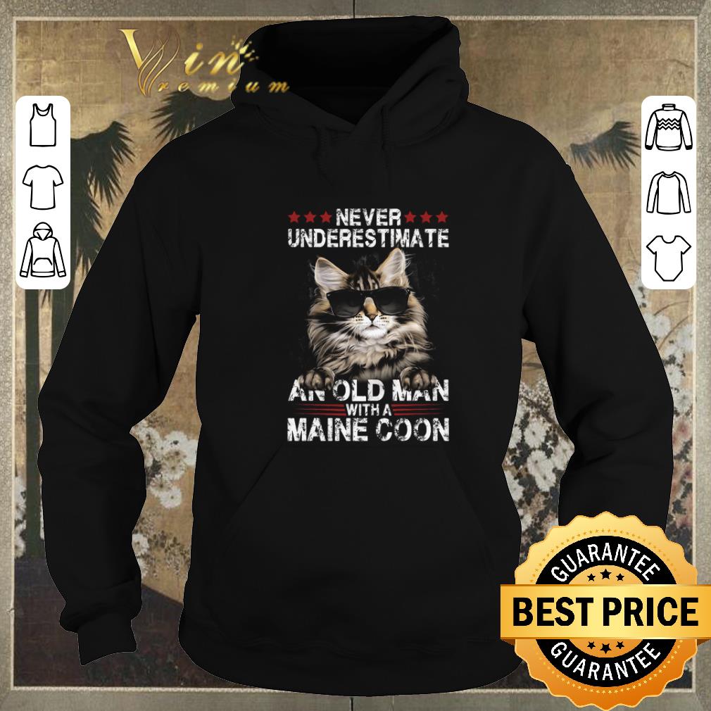 Awesome Maine Coon Never underestimate an old man with a cat shirt sweater 4 - Awesome Maine Coon Never underestimate an old man with a cat shirt sweater