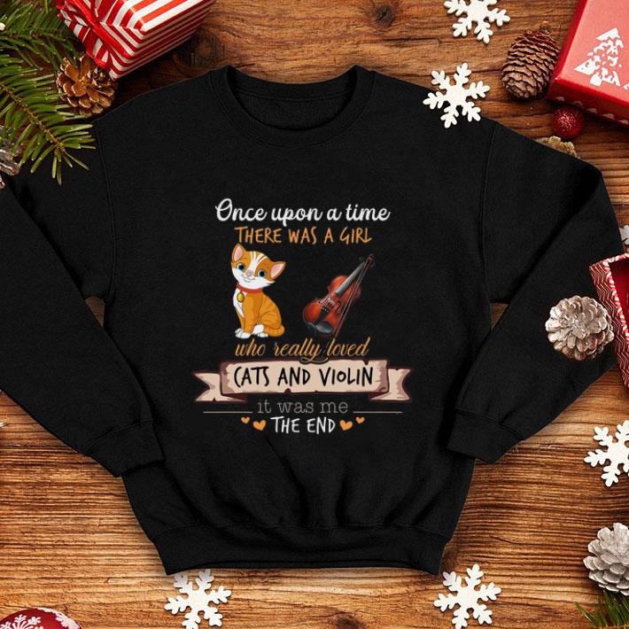 Awesome Once upon a time there was a girl who really loved cats and violin shirt 4 - Awesome Once upon a time there was a girl who really loved cats and violin shirt