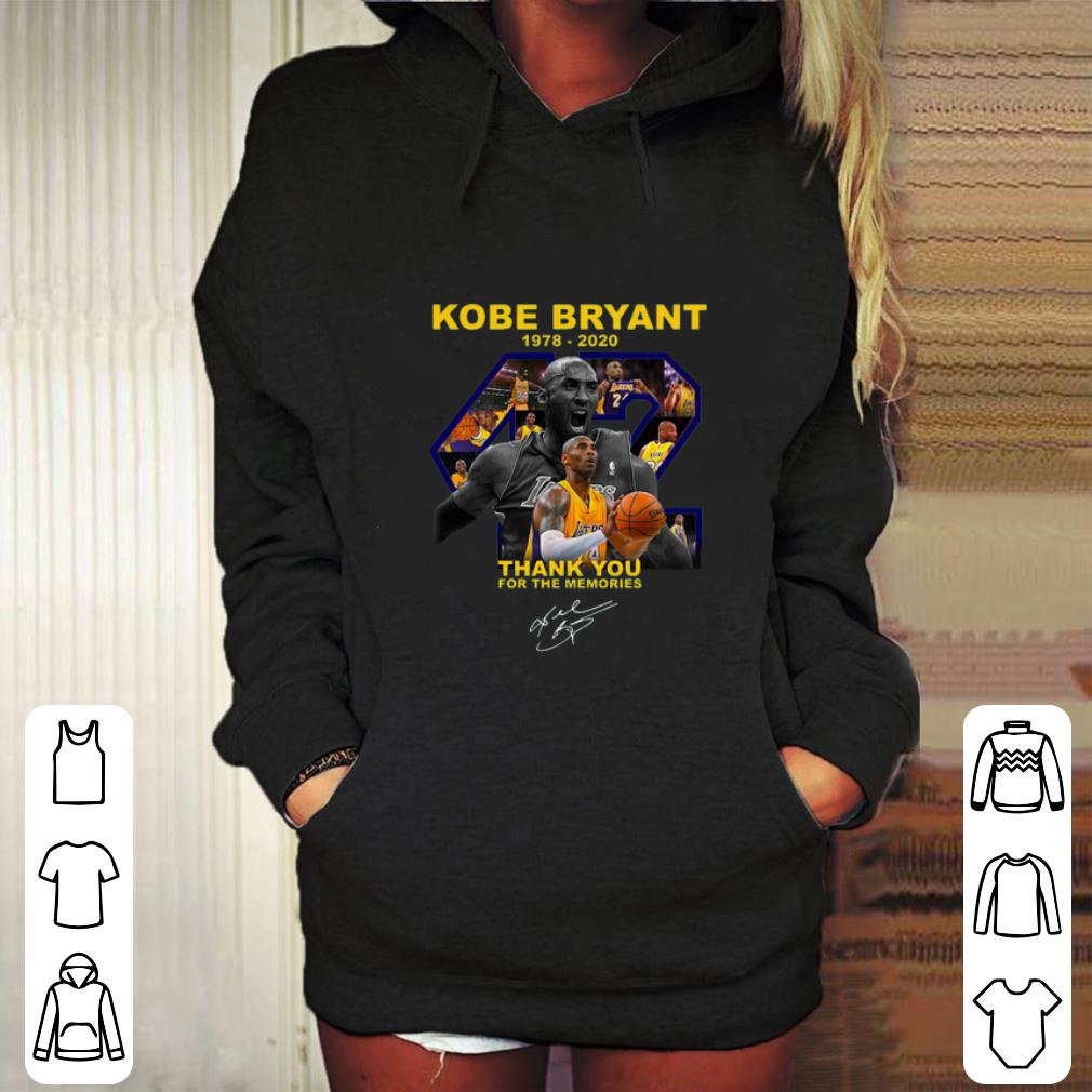 Awesome Rip Kobe Bryant Thank You For The Memories Signature shirt 4 - Awesome Rip Kobe Bryant Thank You For The Memories Signature shirt