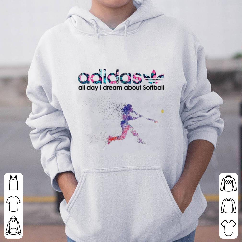 Awesome adidas all day i dream about softball shirt 4 - Awesome adidas all day i dream about softball shirt