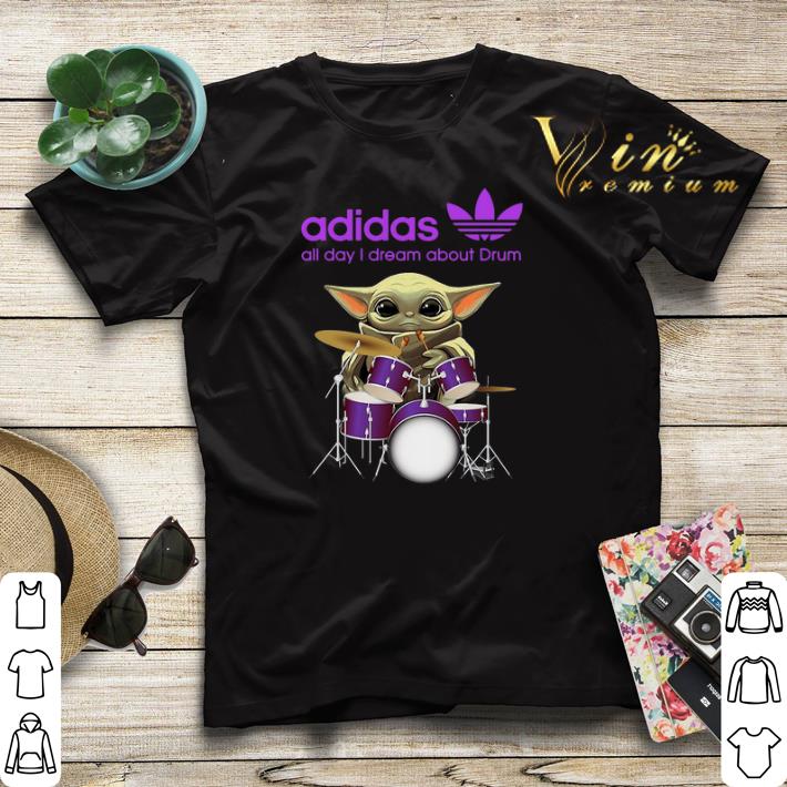 Baby Yoda adidas all day i dream about drummer Star Wars shirt sweater 4 - Baby Yoda adidas all day i dream about drummer Star Wars shirt sweater