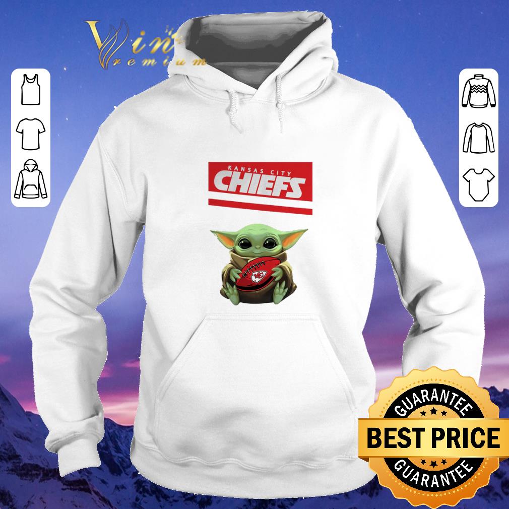 Baby Yoda hug Kansas City Chiefs Ball Logo Star Wars shirt sweater 4 - Baby Yoda hug Kansas City Chiefs Ball Logo Star Wars shirt sweater