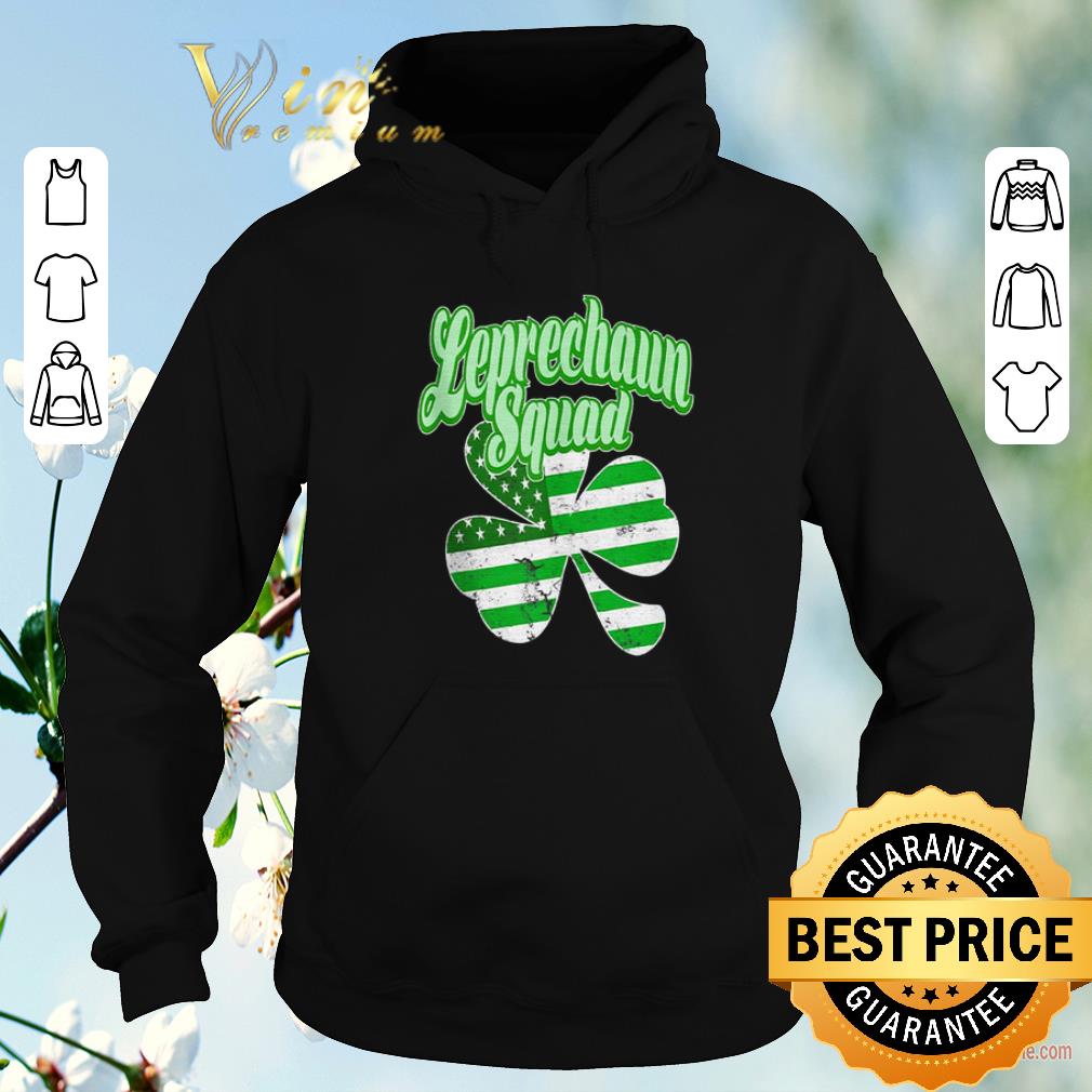 Funny Leprechaun Squad St Patrick s Day American flag Irish Clover shirt sweater 4 - Funny Leprechaun Squad St. Patrick’s Day American flag Irish Clover shirt sweater